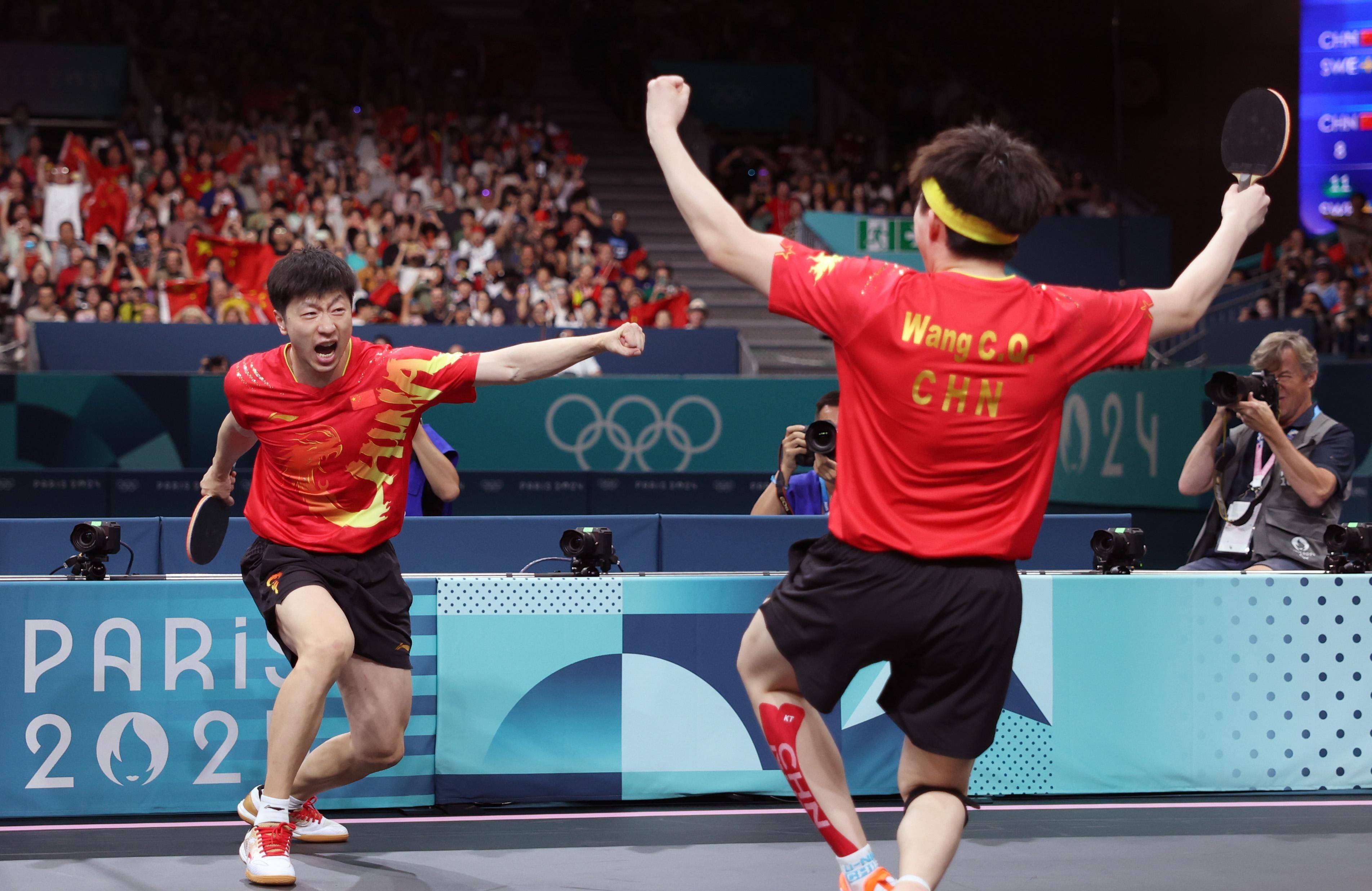 日本乒乓球队险胜英国乒乓球队，马龙惊艳世界